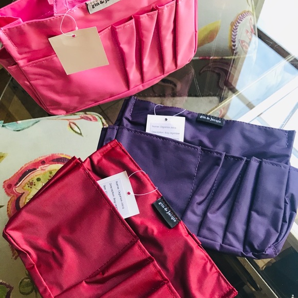 Brand new handbag purse insert organizer - purple - Picture 3 of 4